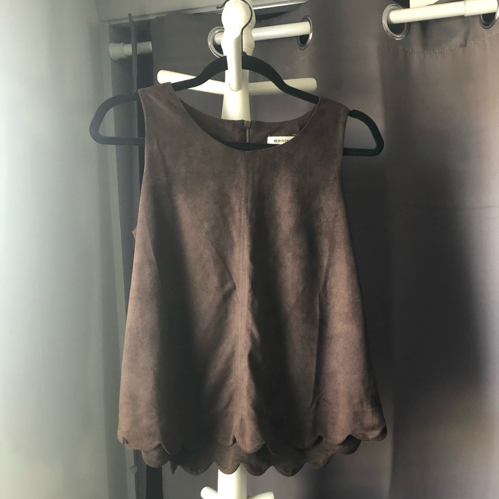Suede top 🍂